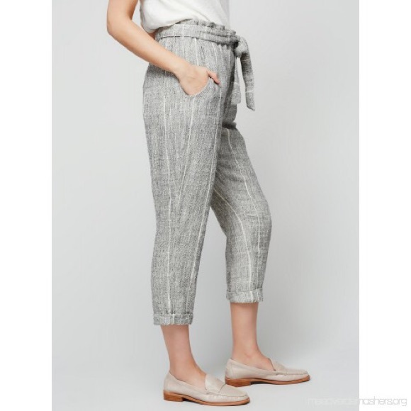 Free People Paperbag Linen Pants - Picture 5 of 8